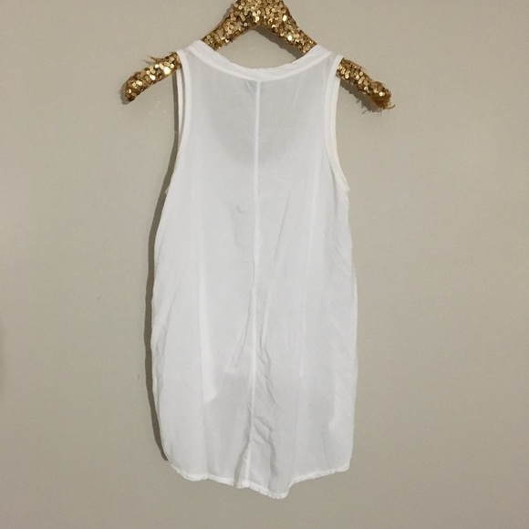 Anthropologie left of center white Paloma tank xs - Picture 5 of 6